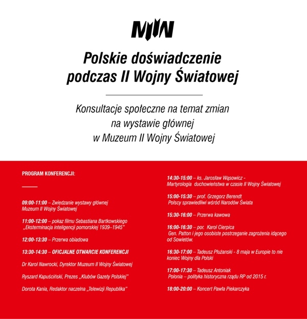 Konferencja "Polskie doświadczenie podczas II Wojny Światowej"