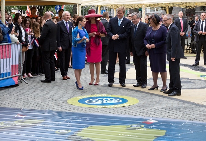 Presentation of the Liberation Route Europe project during the Dutch Royal couple state visit in Poland