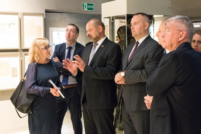Delegacja Słowenii z wizytą w Muzeum II Wojny Światowej w Gdańsku 