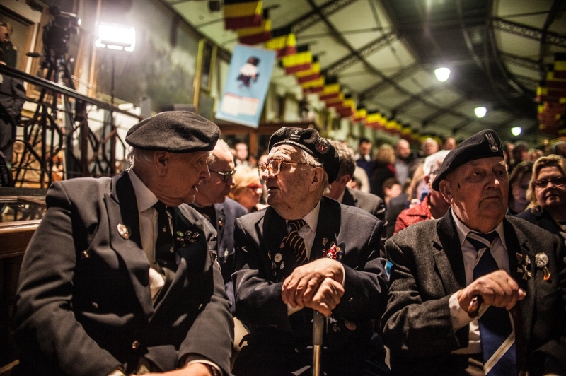 Uroczyste otwarcie wystawy "Pancerne Skrzydła" w Królewskim Muzeum Wojny w Brukseli