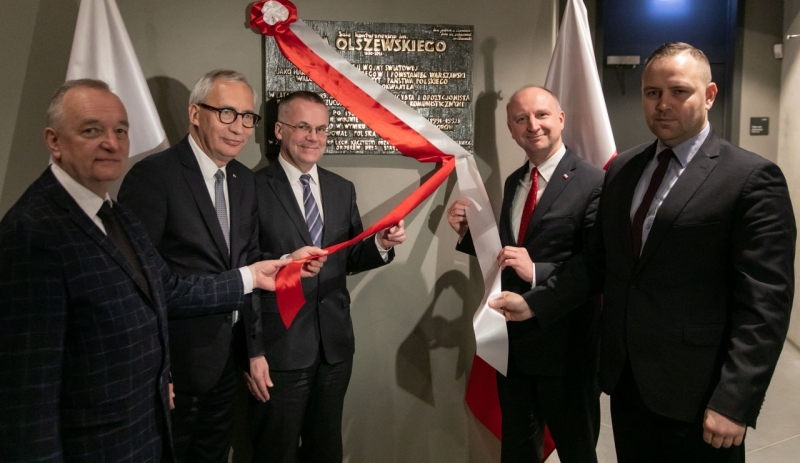 Uroczystość nadania sali konferencyjnej Muzeum II Wojny Światowej w Gdańsku imienia Jana Olszewskiego, Premiera RP oraz odsłonięcie tablicy pamiątkowej ku Jego czci