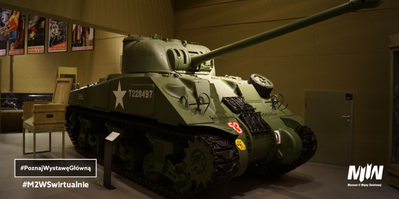 #PoznajWystawęGłówną - czołg M4 Sherman "Firefly" | #M2WSwirtualnie