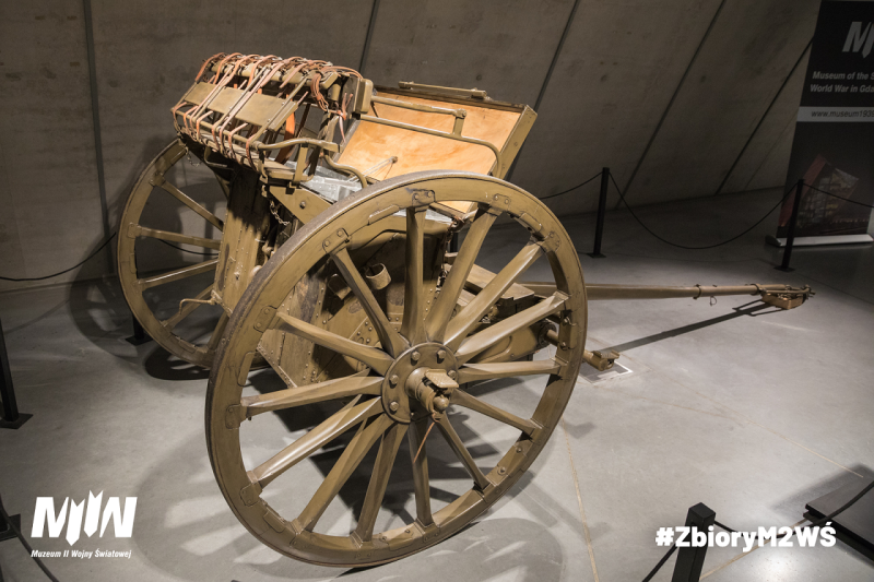 Przodek artyleryjski odnaleziony na polu bitwy pod Pszczyną 2 września 1939 r.