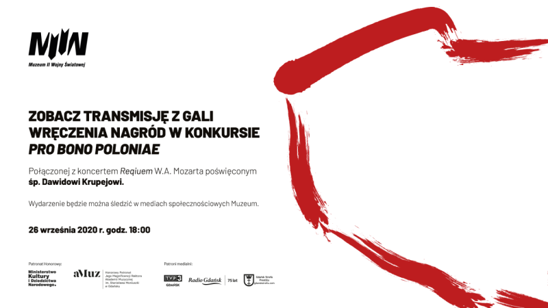 Uroczysta gala wręczenia nagród w konkursie Pro bono Poloniae oraz koncert Requiem W.A. Mozarta