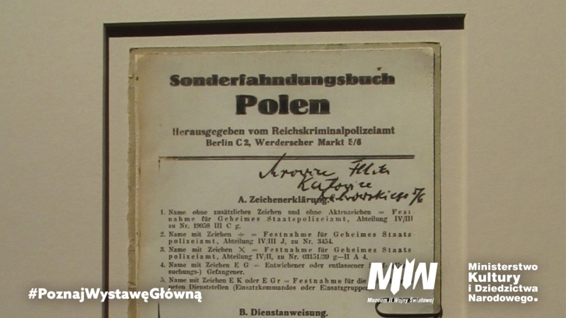 #PoznajWystawęGłówną – „Sonderfahndungsbuch Polen”, czyli specjalna księga gończa dla Polski