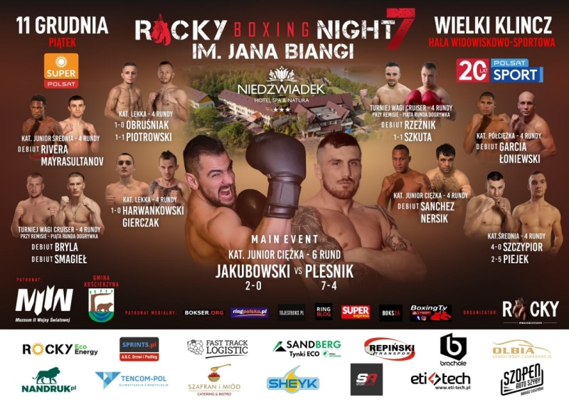 JAN BIANGA UPAMIĘTNIONY PODCZAS „ROCKY BOXING NIGHT”