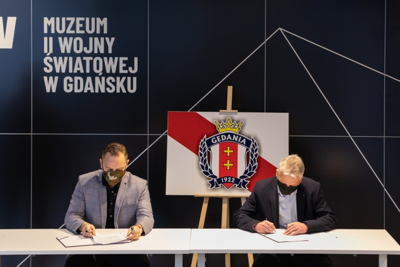 UMOWA O WSPÓŁPRACY MIĘDZY MUZEUM II WOJNY ŚWIATOWEJ W GDAŃSKU A GDAŃSKIM KLUBEM SPORTOWYM GEDANIA 1922