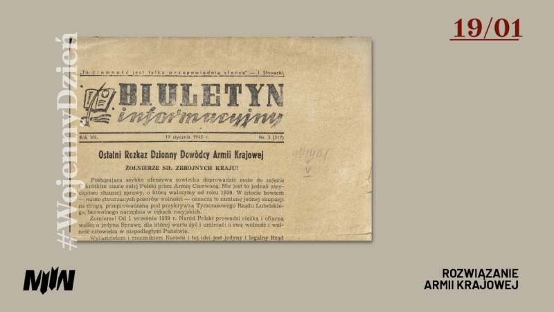 #WojennyDzień - rozwiązanie Armii Krajowej
