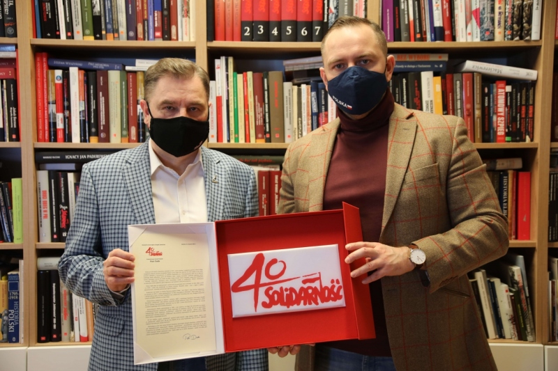 PRZEWODNICZĄCY NSZZ „SOLIDARNOŚĆ” W MUZEUM II WOJNY ŚWIATOWEJ