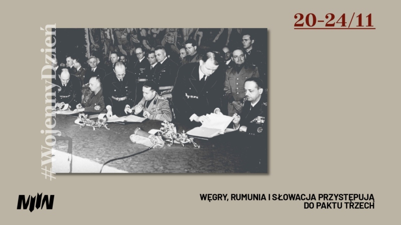 #WojennyDzień - Węgry, Rumunia i Słowacja przystępują do paktu trzech