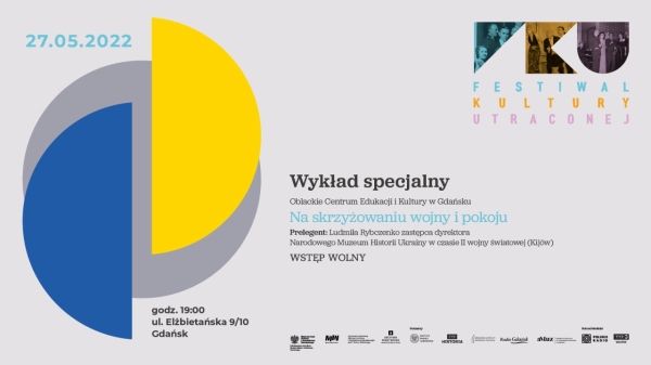 Wykład Specjalny – Narodowe Muzeum Historii Ukrainy podczas II Wojny Światowej. Na skrzyżowaniu wojny i pokoju (Festiwal Kultury Utraconej)