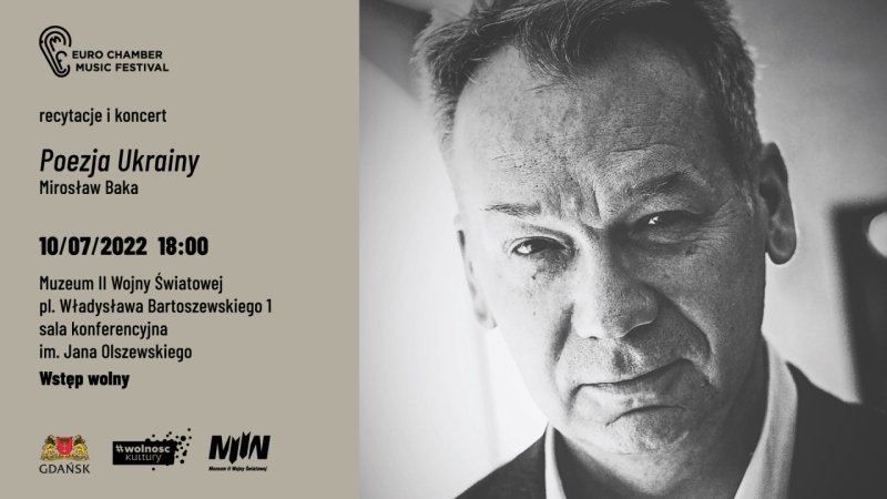 Poezja Ukrainy - recytacje i koncert (Euro Chamber Music Festival Gdańsk)