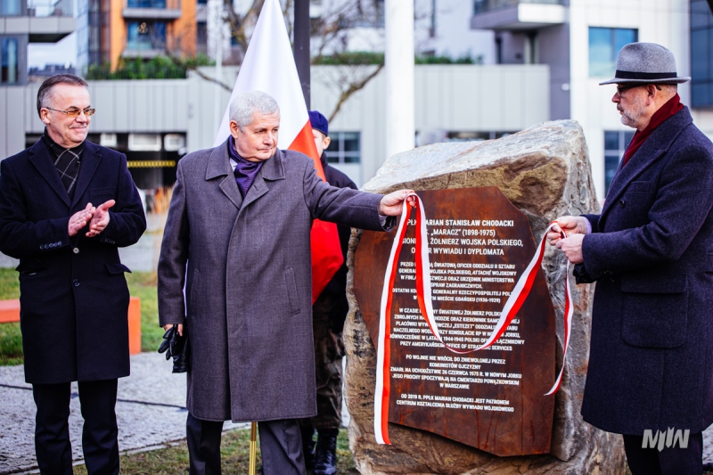 Przy M2WŚ odsłonięto tablicę upamiętniającą ppłk. Mariana Chodackiego
