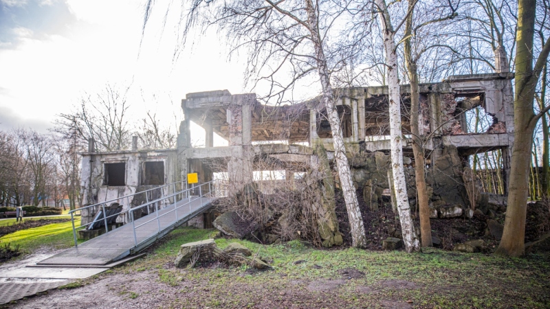 Zabezpieczenie budynku tzw. nowych koszar na Westerplatte