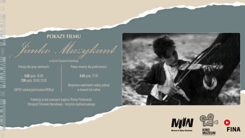 CYKL FILMOWY "W STARYM KINIE": "JANKO MUZYKANT" + PRELEKCJA