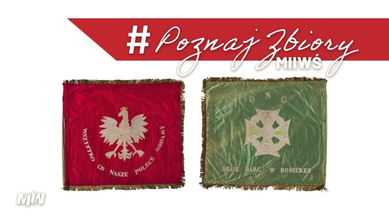 Cykl #PoznajZbioryM2WŚ - sztandar Drużyny Harcerskiej w Rosières z 1937 r. 