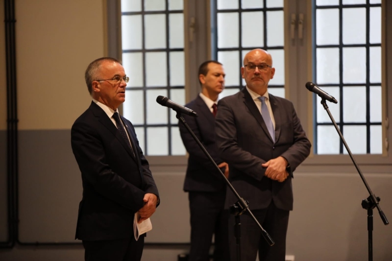 Konferencja prasowa dot. podsumowania prac w budynku byłej elektrowni WST