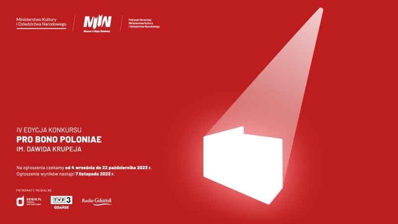 IV edycja konkursu Pro bono Poloniae im. Dawida Krupeja