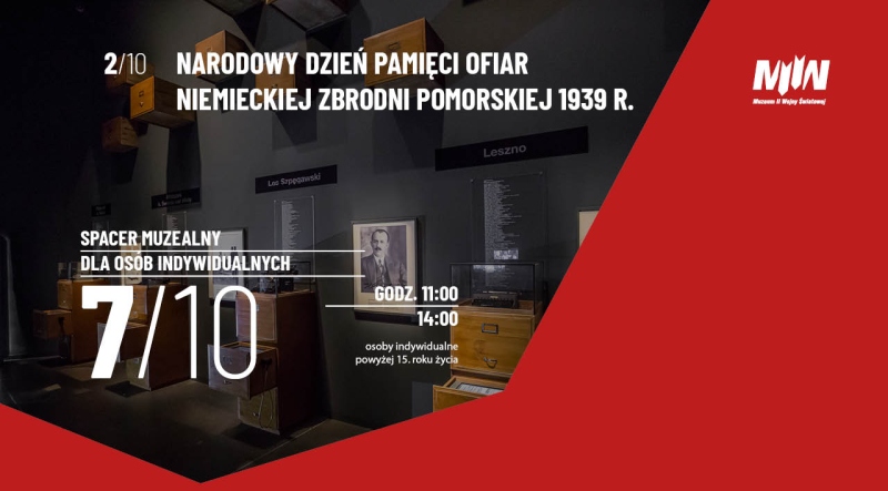 Spacery muzealne z okazji Narodowego Dnia Pamięci Ofiar Niemieckiej Zbrodni Pomorskiej 1939 roku