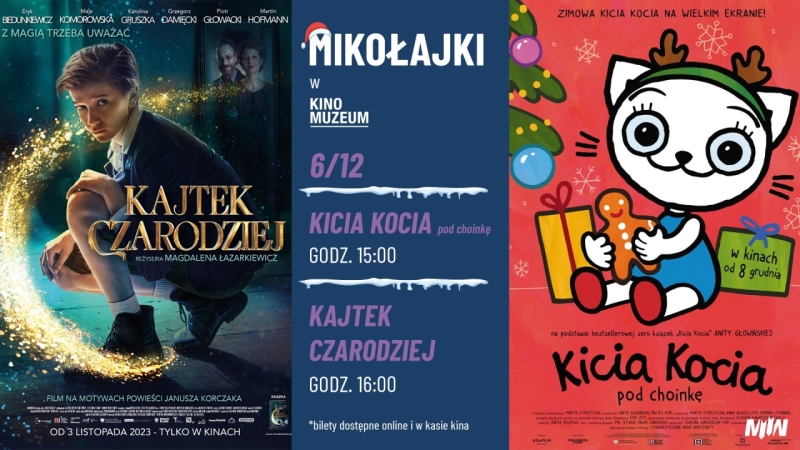MIKOŁAJKOWE SEANSE W KINIE MUZEUM