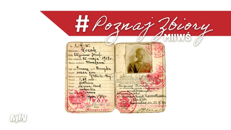 Cykl #PoznajZbioryM2WŚ - przedwojenny dowód osobisty Zbigniewa Kozaka