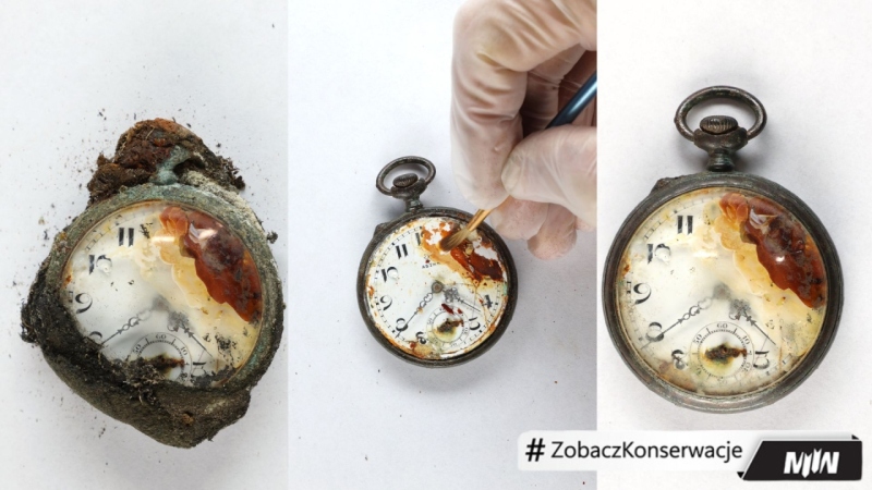 Cykl #ZobaczKonserwacjeMIIWŚ  - zegarek kieszonkowy model J38 Astra firmy Junghans