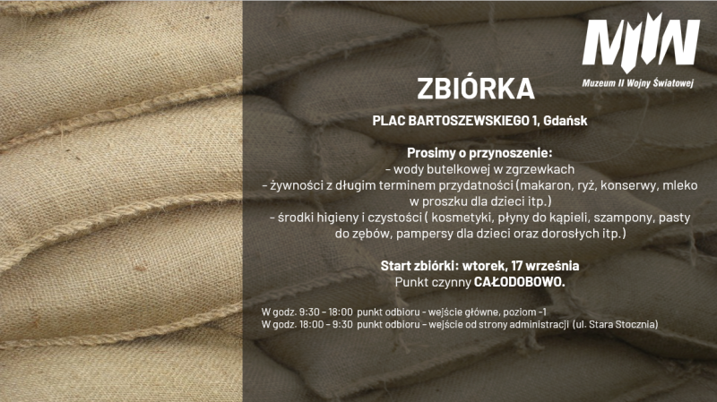 Włączamy się w pomoc dla poszkodowanych - zbiórka dla powodzian