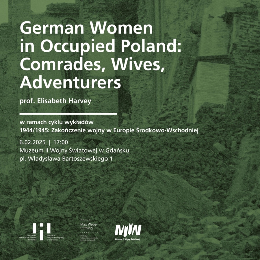 Wykład Elizabeth Harvey pt. „German Women in Occupied Poland: Comrades, Wives, Adventurers"