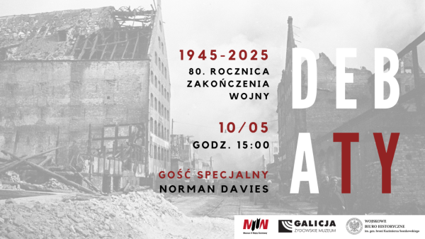 Wykład prof. Normana Daviesa w MIIWŚ - debaty w związku z 80. rocznicą zakończenia II wojny światowej