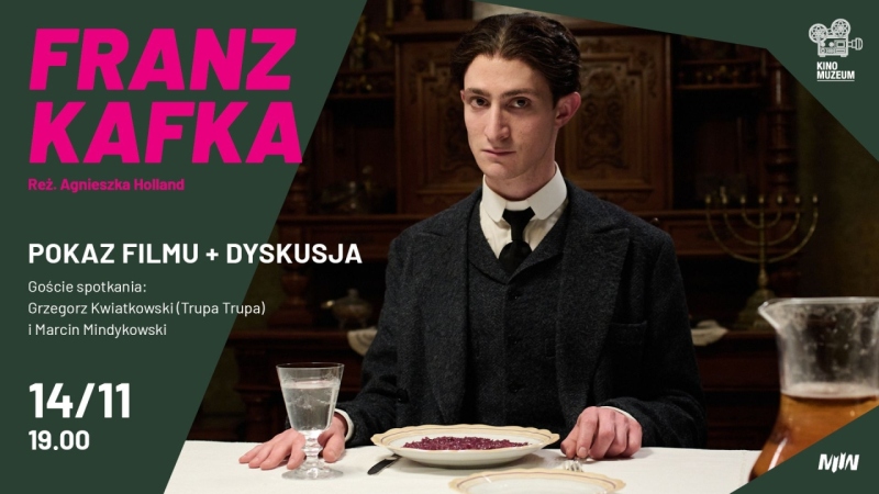Pokaz filmu FRANZ KAFKA + rozmowa po seansie z Grzegorzem Kwiatkowskim