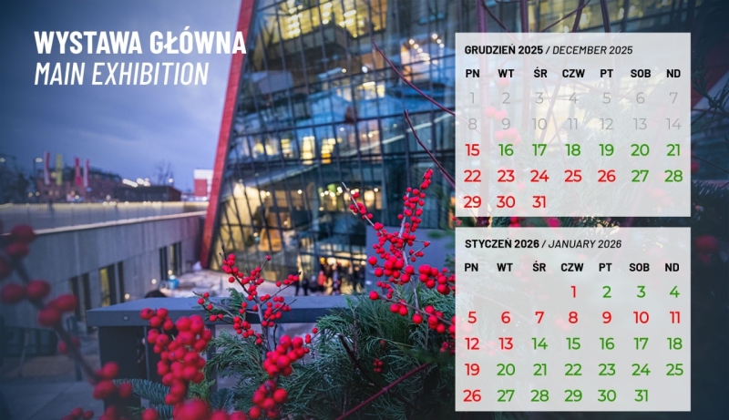 Museum during the Christmas and New Year period